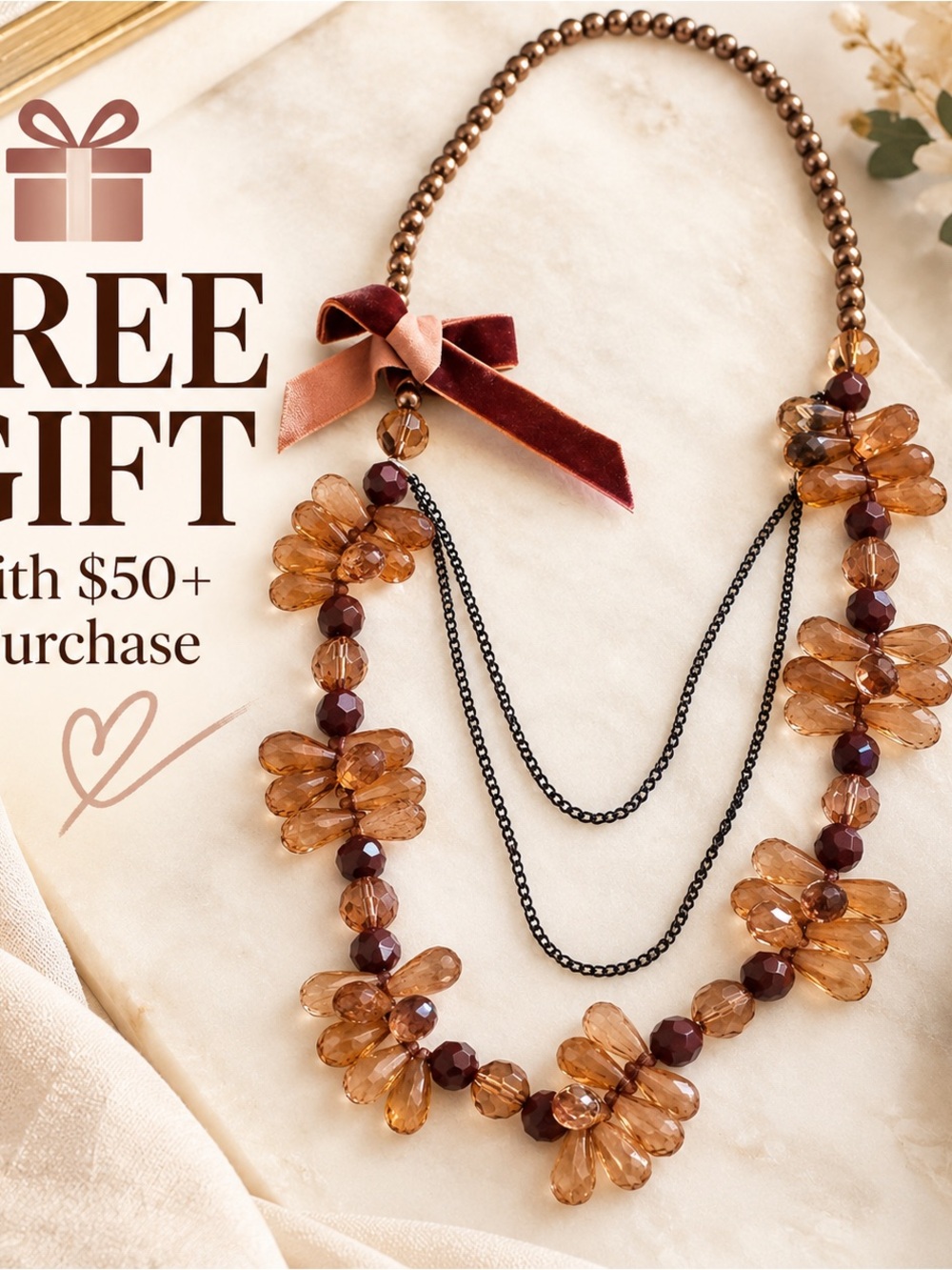 🎁 FREE GIFT w/ $50+ Purchase | Statement Necklace